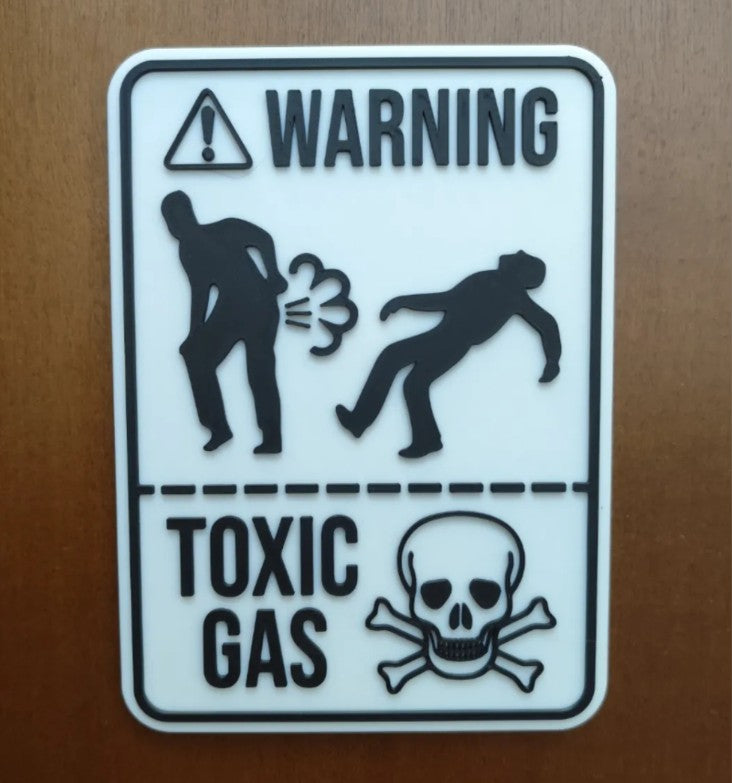 שלט "זהירות גז רעיל"