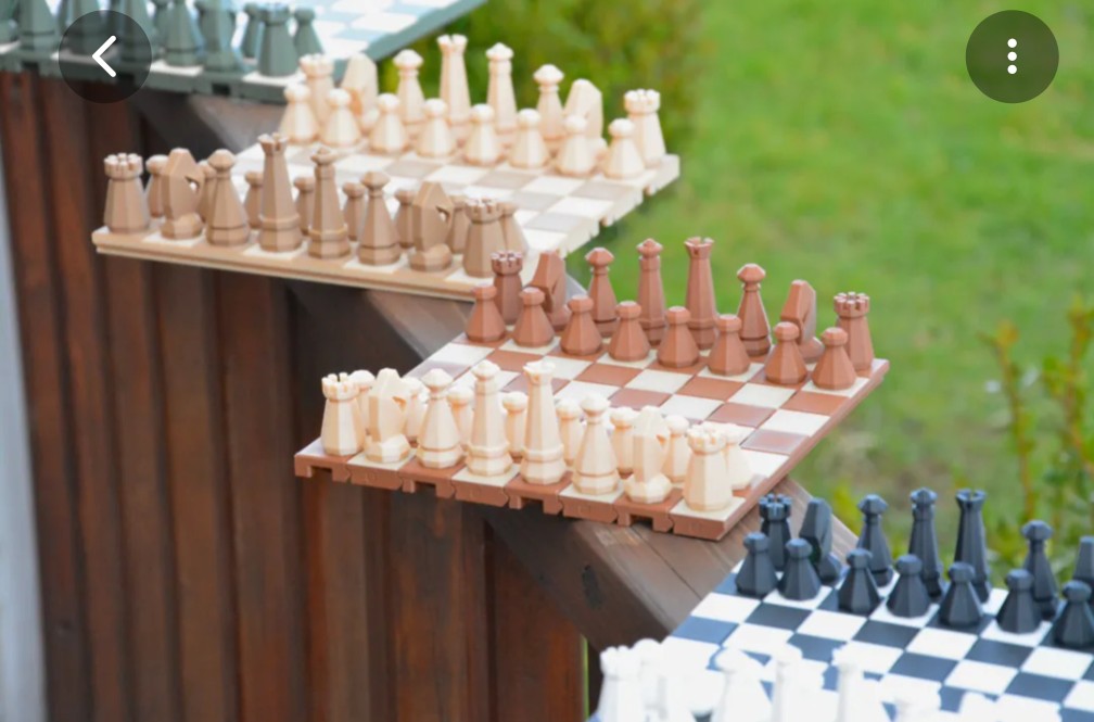 לוח שחמט/דמקה מתקפל